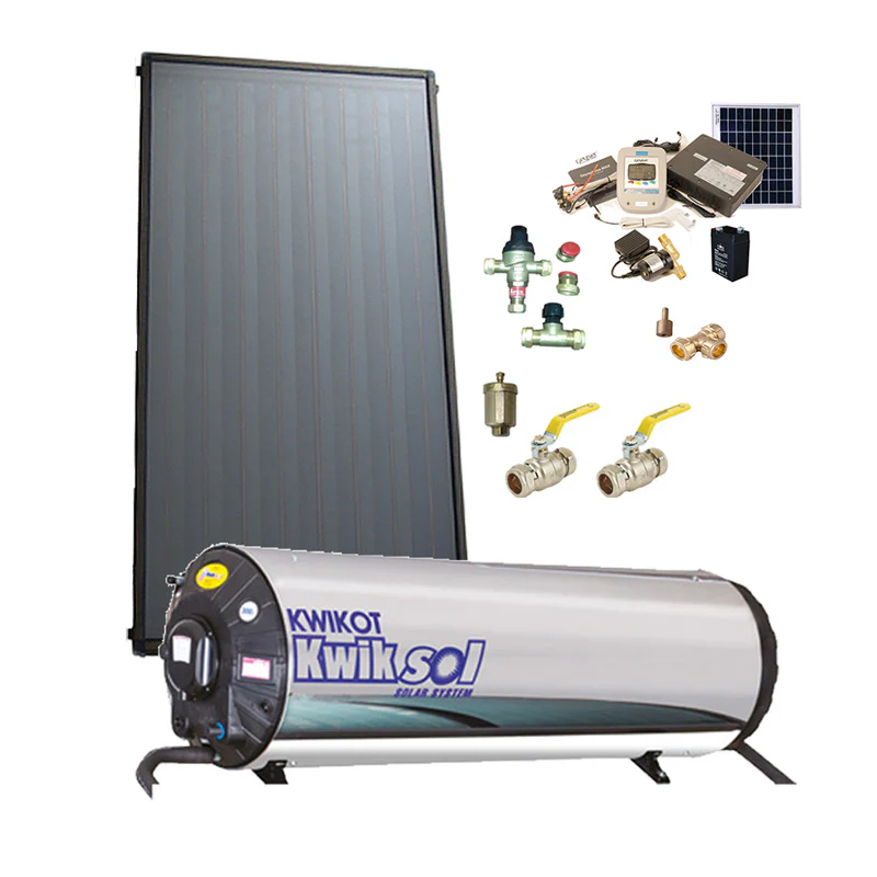 300L Complete Direct Pumped Vertical Flat Plate Solar Water Heating System